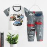 new children's breathable 100%cotton short-sleeved suit Air-conditioned clothing baby summer clothes