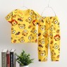 new children's breathable 100%cotton short-sleeved suit Air-conditioned clothing baby summer clothes