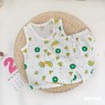 2023 Sleeveless summer 100% cotton baby girls clothing suit Cartoon kids wear little boys clothes set