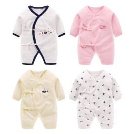 Autumn new butterfly romper baby one-piece clothes 0-3-6 months pure cotton baby romper