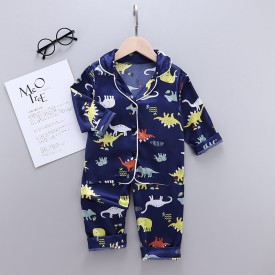 fall boys' home wear children's pajamas children's home wear long sleeves