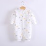 Cotton printing baby long-sleeved romper baby warm home clothes