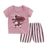 2023 Summer children clothes set 100% cotton short sleeve 2pcs baby clothes set 