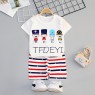 Boy Clothing Sets Casual T-Shirt Set and  Shorts Pure-Cotton Children Suit