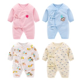 Autumn new butterfly romper baby one-piece clothes 0-3-6 months pure cotton baby romper