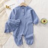 Baby clothes spring and autumn new newborn long romper cotton gauze romper onesie baby summer pajamas