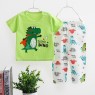 pure cotton New designs of children suit clothing sets 2 pcs long sleeve pajamas