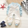 Newborn cotton long sleeve one piece clothes baby baby home long sleeve clothes children's home pajamas