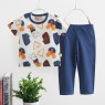 pure cotton New designs of children suit clothing sets 2 pcs long sleeve pajamas