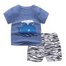 2023 Summer children clothes set 100% cotton short sleeve 2pcs baby clothes set 