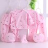 Hot selling 7-piece cotton gift box set for 0-3 months newborn baby underwear set  direct sales