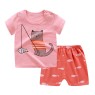 2023 Summer children clothes set 100% cotton short sleeve 2pcs baby clothes set 