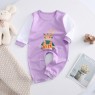 New baby conjoined spring and autumn newborn baby long -sleeved climbing boys, girls, pajamas