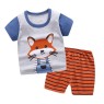 2023 Summer children clothes set 100% cotton short sleeve 2pcs baby clothes set 