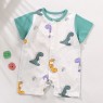 Baby onesie summer thin style boneless newborn open crotch Ha yi baby clothes short sleeved cotton crawling suit