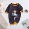 New baby conjoined spring and autumn newborn baby long -sleeved climbing boys, girls, pajamas