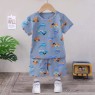 pure cotton Leisure baby neutral' cheap prices 2pcs Short Sleeve Shirt + Pants Baby sets clothes