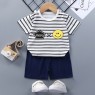 Wholesale pajamas Boys Summer Clothing Set  Short Sleeve Top T-Shirt and Pants Shorts 2PCS Set for Boy