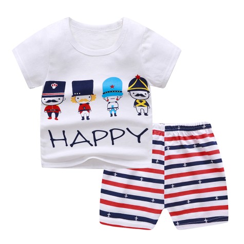 Summer  Clothes Sets Kids Pajamas Baby Loungewear sets Boys Girls Pijamas Cotton Nightwear