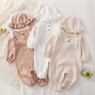 Baby clothes spring and autumn new newborn long romper cotton gauze romper onesie baby summer pajamas