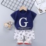 hot sale children's summer cotton short sleeve suit  outlet