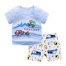 2023 Summer children clothes set 100% cotton short sleeve 2pcs baby clothes set 