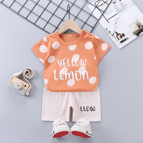 hot sale children's summer cotton short sleeve suit  outlet