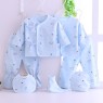 Hot selling 7-piece cotton gift box set for 0-3 months newborn baby underwear set  direct sales