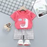 hot sale children's summer cotton short sleeve suit  outlet