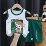 Wholesale Printed Style Short Sleeve Kids Clothing Set Children Apparel