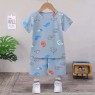 pure cotton Leisure baby neutral' cheap prices 2pcs Short Sleeve Shirt + Pants Baby sets clothes