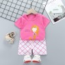 hot sale children's summer cotton short sleeve suit  outlet