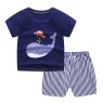 2023 Summer children clothes set 100% cotton short sleeve 2pcs baby clothes set 