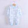 Cotton printing baby long-sleeved romper baby warm home clothes