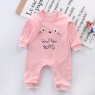 Pure cotton long-sleeved print newborn jumpsuit for children's rompers sleepsuit