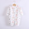 Cotton printing baby long-sleeved romper baby warm home clothes