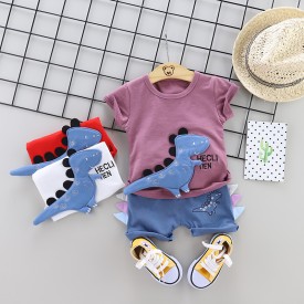 Boys summer suit baby baby casual summer short sleeve clothing