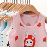 hot sale boys and girls cotton summer vest shorts suit