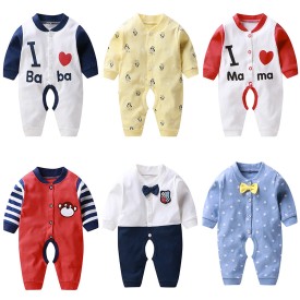 Wholesale Kids Pajamas Onesie Newborn cotton Romper Baby Bodysuit Clothes Baby Boy Clothes Newborn