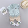 Summer Kids Boutique Outfits Fashion Cotton Short Sleeve Clothes Baby Cotton Clothes Clothing Bag  Pullover Set Unisex OEM