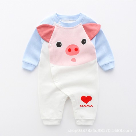 Hot sale spring and autumn baby long-sleeved one-piece cotton men and women baby romper clothes autumn romper