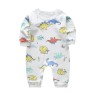 Pure cotton long-sleeved print newborn jumpsuit for children's rompers sleepsuit