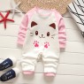 Newborn cotton long sleeve one piece clothes baby baby home long sleeve clothes children's home pajamas