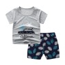 2023 Summer children clothes set 100% cotton short sleeve 2pcs baby clothes set 