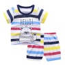 2023 Summer children clothes set 100% cotton short sleeve 2pcs baby clothes set 