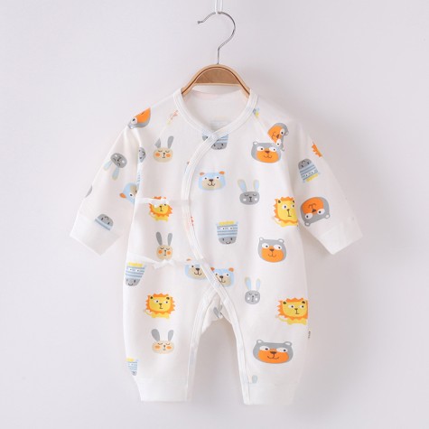 Spring new baby cotton one-piece clothes male and female baby boneless romper newborn wrapping clothes romper