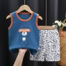 Wholesale Printed Style Short Sleeve Kids Clothing Set Children Apparel