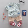 Summer Kids Boutique Outfits Fashion Cotton Short Sleeve Clothes Baby Cotton Clothes Clothing Bag  Pullover Set Unisex OEM