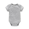 Baby plain romper newborn clothes 0-2 years old solid color jumpsuit male and female baby short climbing summer