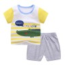 2023 Summer children clothes set 100% cotton short sleeve 2pcs baby clothes set 